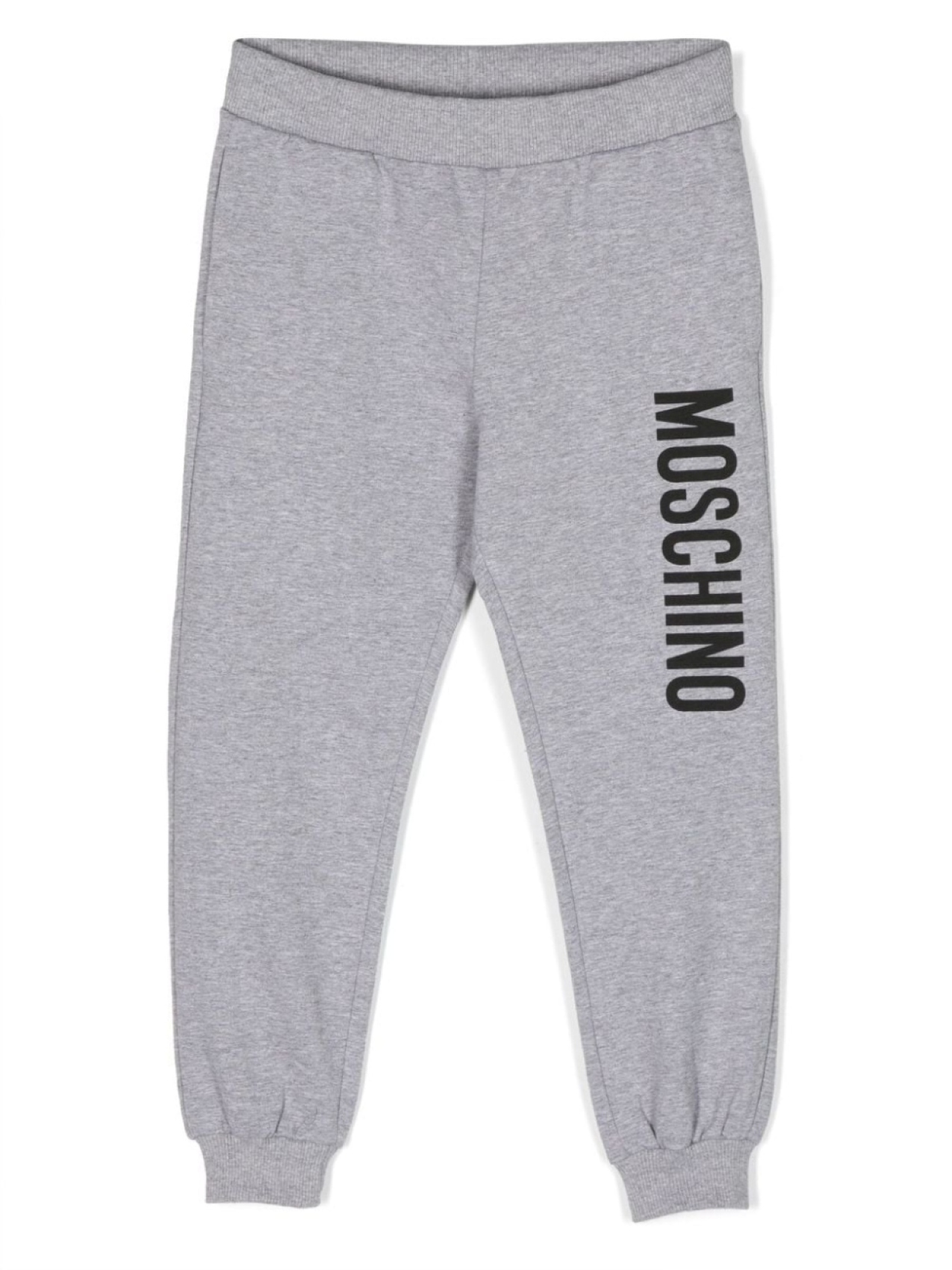 

Moschino Kids спортивные брюки с логотипом, серый