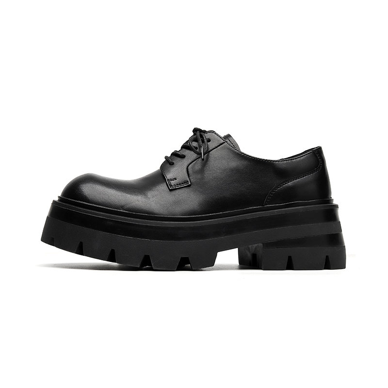 Кроссовки Chi Wolf Derby Casual из кожи Unisex CHILANG, черный fleece-lined — фото 3