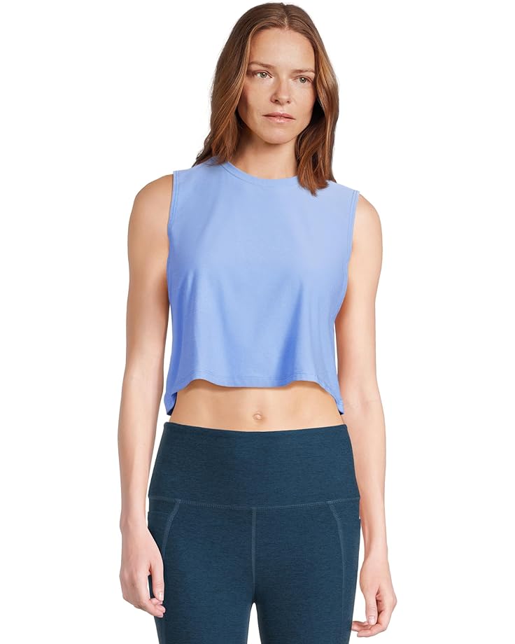 

Топ Beyond Yoga Featherweight Balance Cropped Tank, цвет Flower Blue Heather