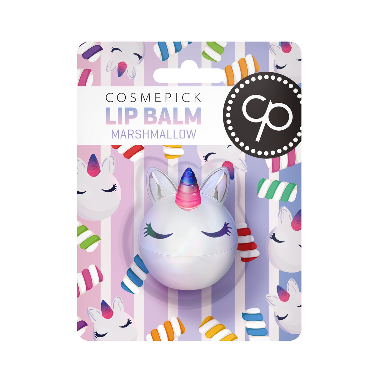 

Cosmepick, Бальзам для губ Marshmallow Unicorn, бальзам для губ, зефир, 6 г