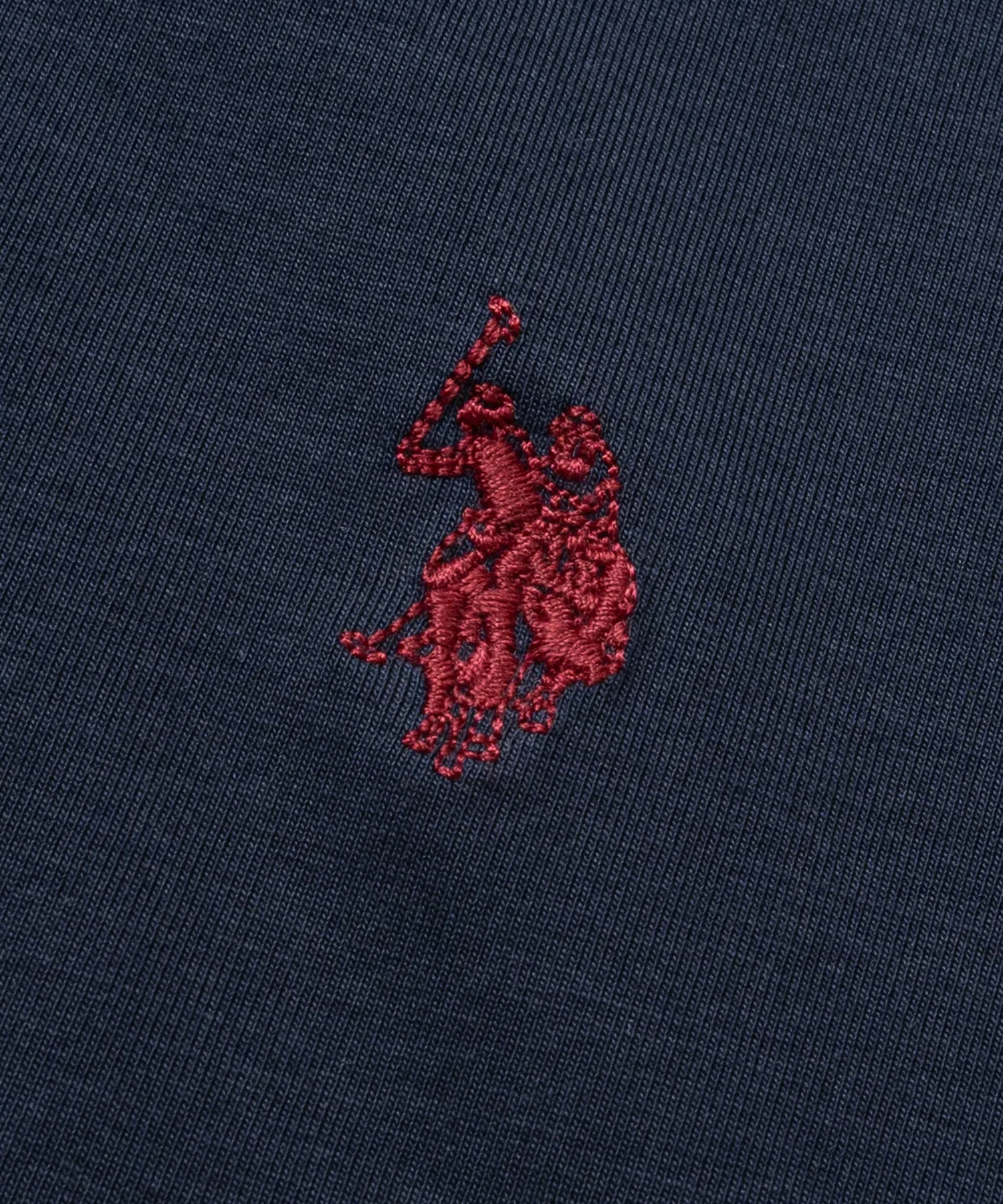 Мужская и женская футболка U.S. POLO ASSN. с вышивкой логотипа — фото 3