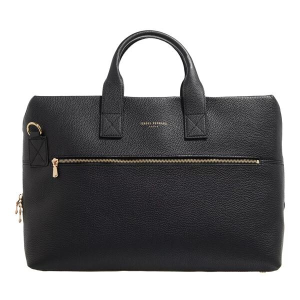 

Сумка honoré anique black calfskin leather handbag with black Isabel Bernard, черный