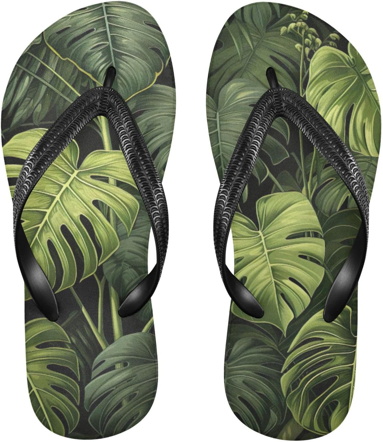 

Женские и мужские летние пляжные шлепанцы Palm Leaf с тропическим дизайном, для душа Kfbe