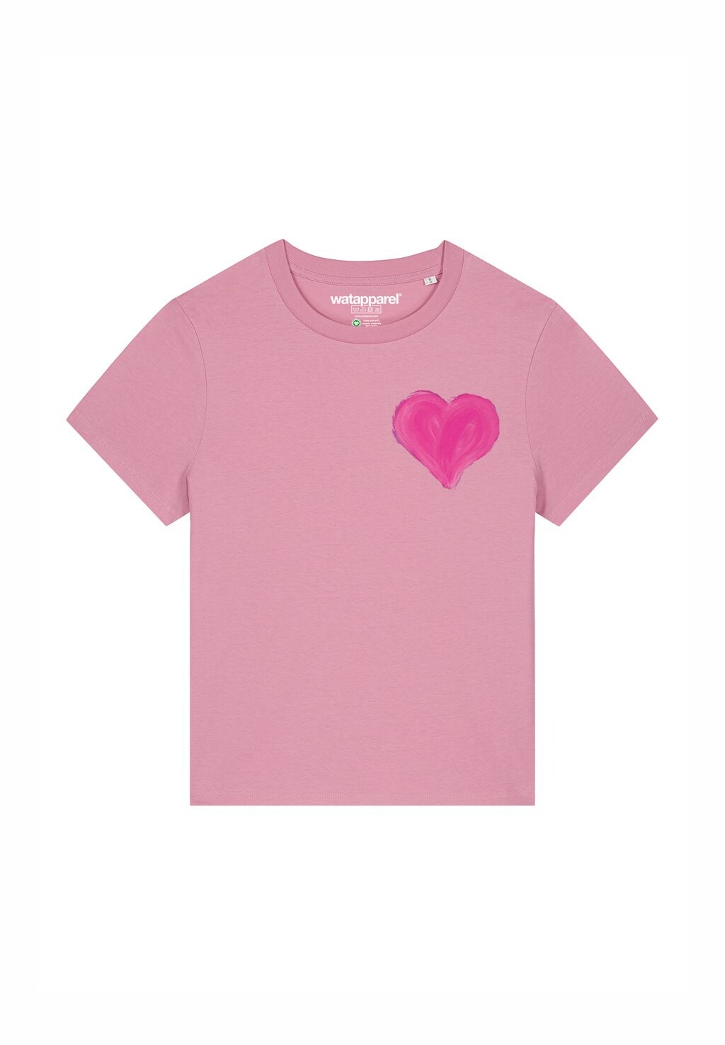 

Футболка с принтом HEART watapparel, светло-розовый