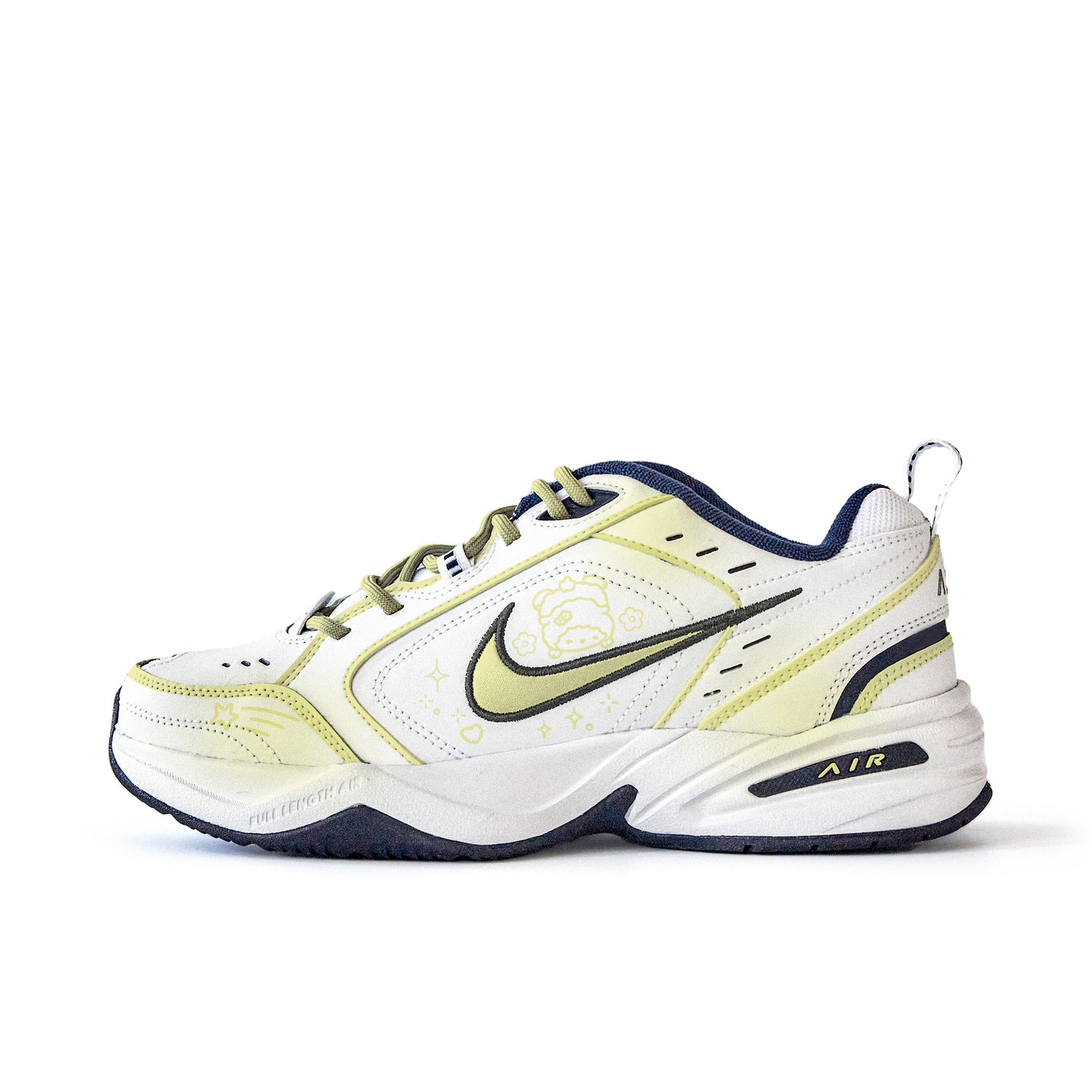 

Nike Air Monarch 4 противоскользящие износостойкие низкие массивные кроссовки унисекс белый цвет, цвет White