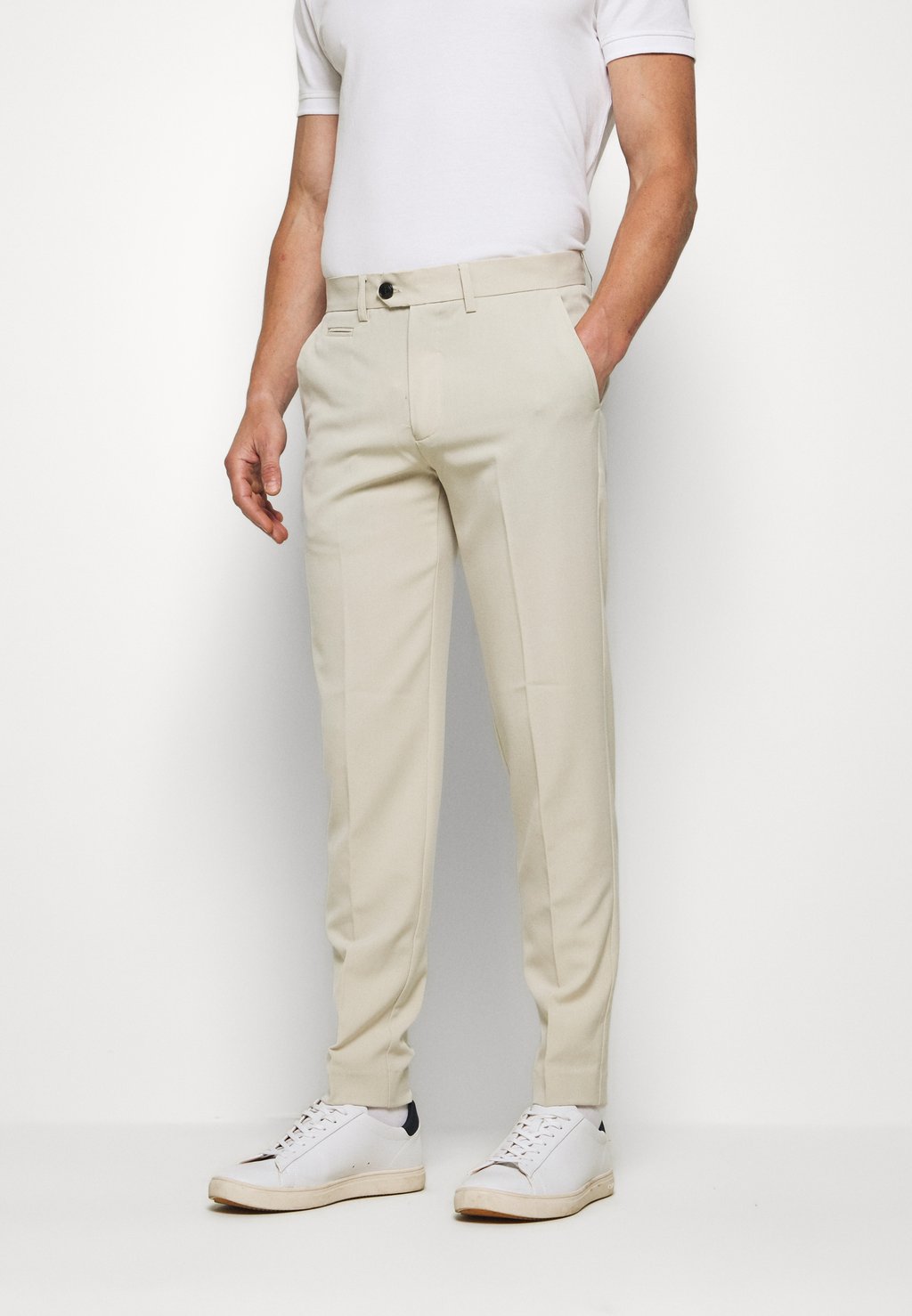 

Чиносы Slim Fit Club Pants Lindbergh, цвет light sand