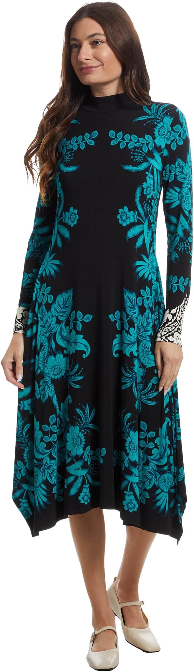 

Женское платье с воротником-стойкой и воротником-стойкой The Janie Favorite Johnny Was, Delphini