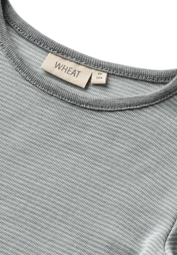Футболка шерстяная с длинным рукавом Alfie Long Sleeved Top, пшенично-синяя полоска — фото 3