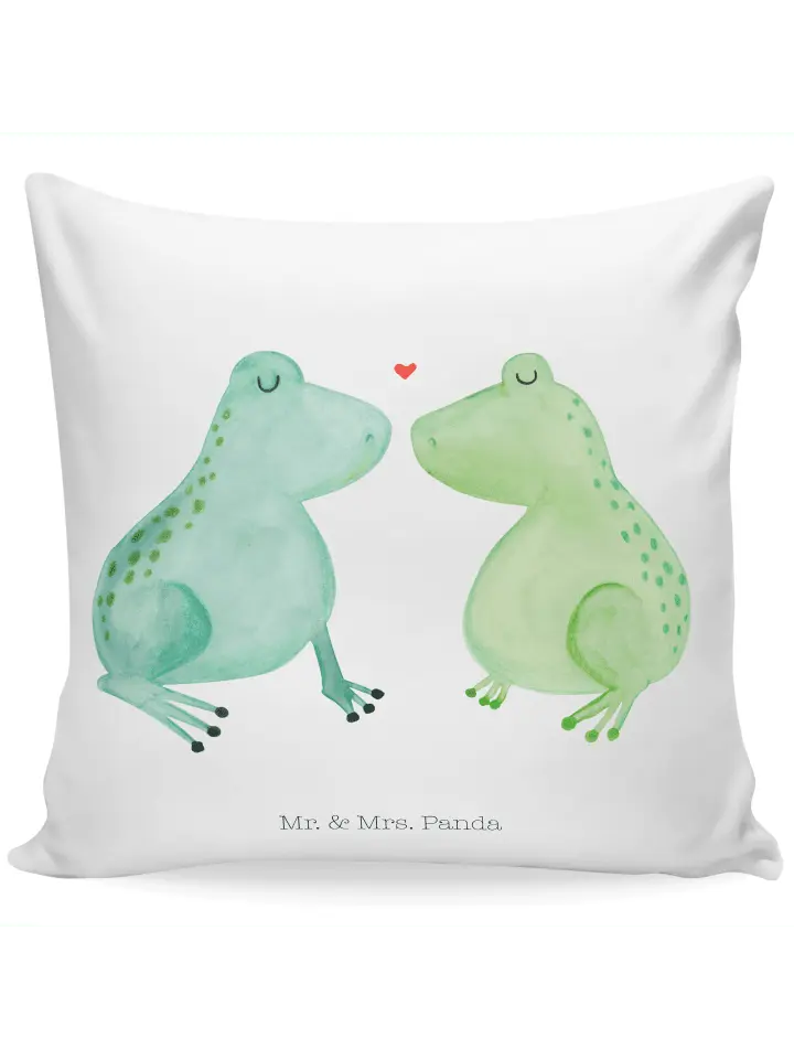 

Подушка Mr & Mrs Panda 40x40 Frosch Liebe, белый
