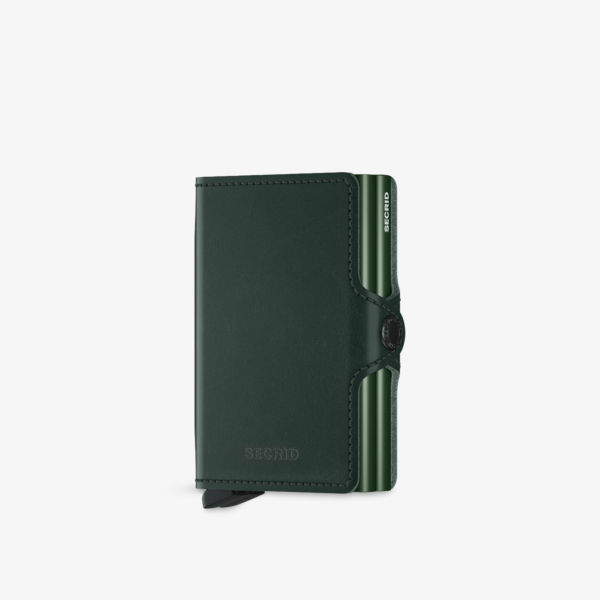 

Twinwallet aluminium and leather wallet Secrid, зеленый