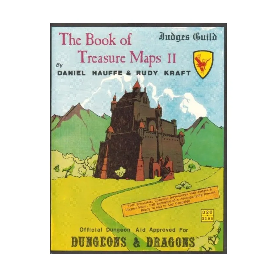 

Book of Treasure Maps #2 (2nd Printing), Dungeons & Dragons Fantasy Supplements - Maps (Judges Guild), мягкая обложка