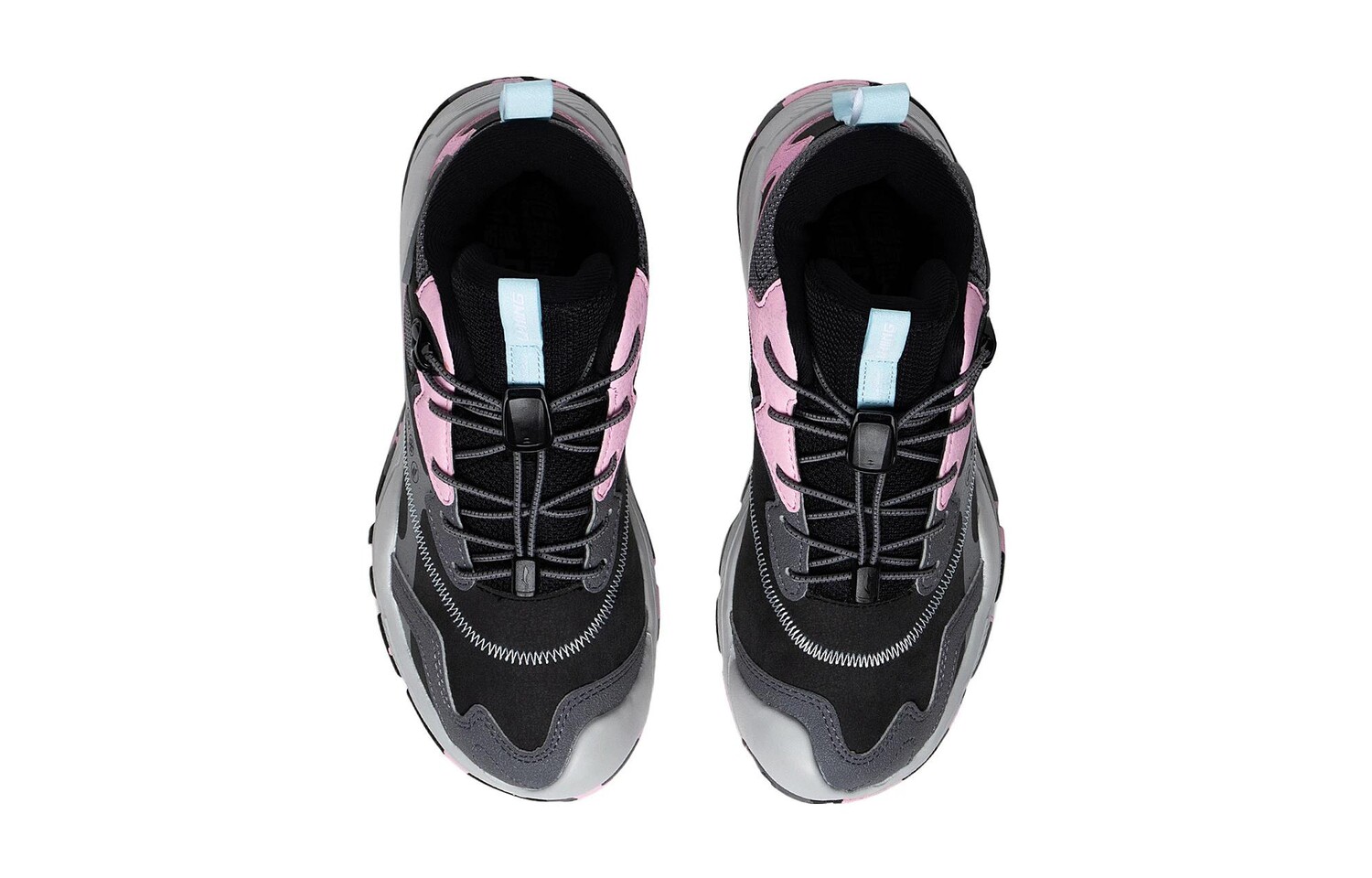 Кроссовки LINING YOUNG Kids Outdoor Shoes GS Mid-top Black Ash Powder — фото 4