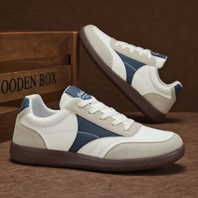 Кроссовки Men's Casual Sports Shoes - Retro and Fashionable Low-top Comfortable Walking Shoes, with PVC Sole, Suitable for Daily wear FmShi, бежевый — фото 2