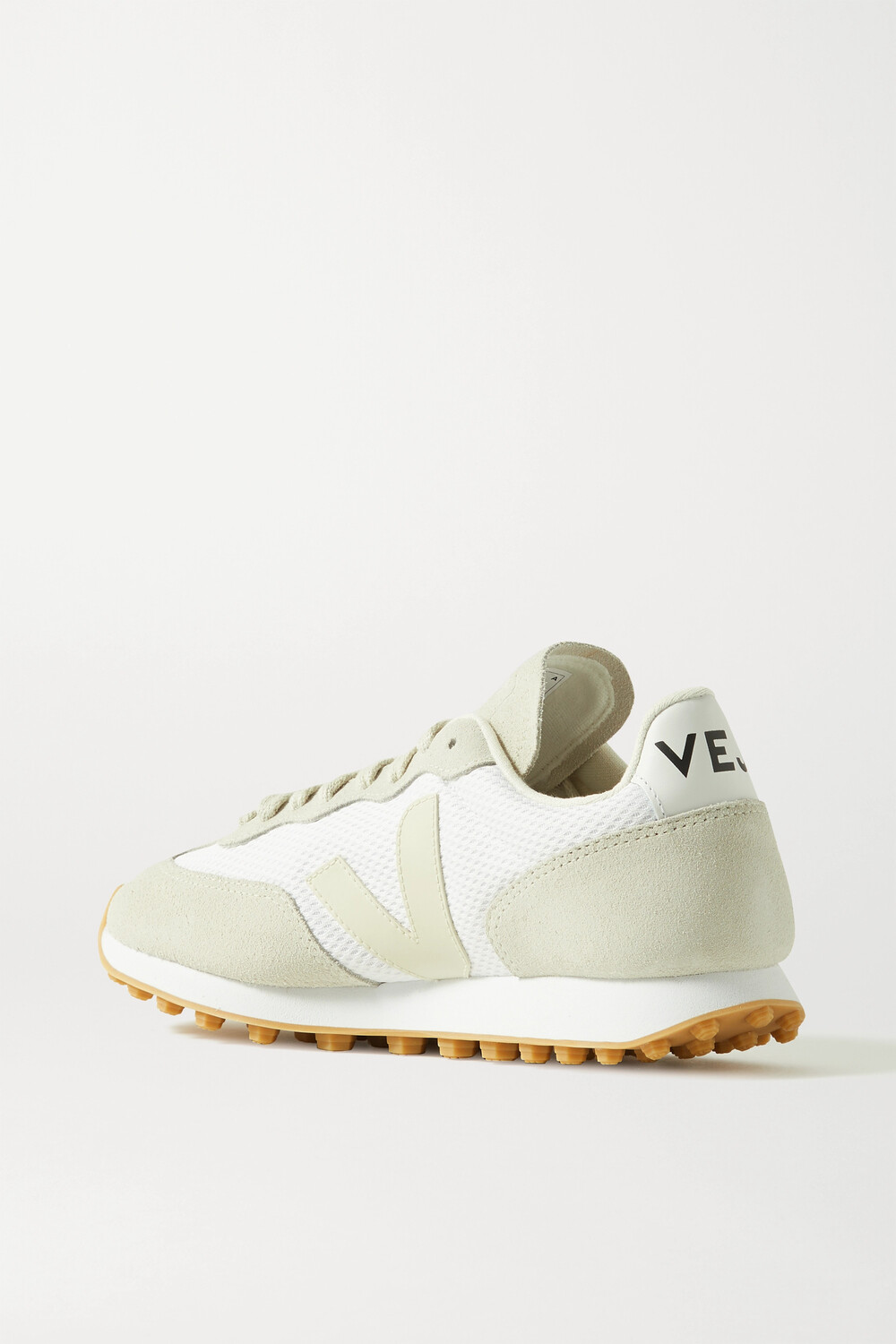 Кроссовки Veja + Net Sustain Rio Branco Leather-trimmed Suede and Mesh, белый — фото 2
