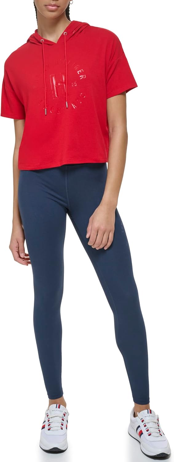 

Укороченная футболка с капюшоном Tommy Hilfiger для женщин, Rich Red, Красный, Укороченная футболка с капюшоном Tommy Hilfiger для женщин, Rich Red