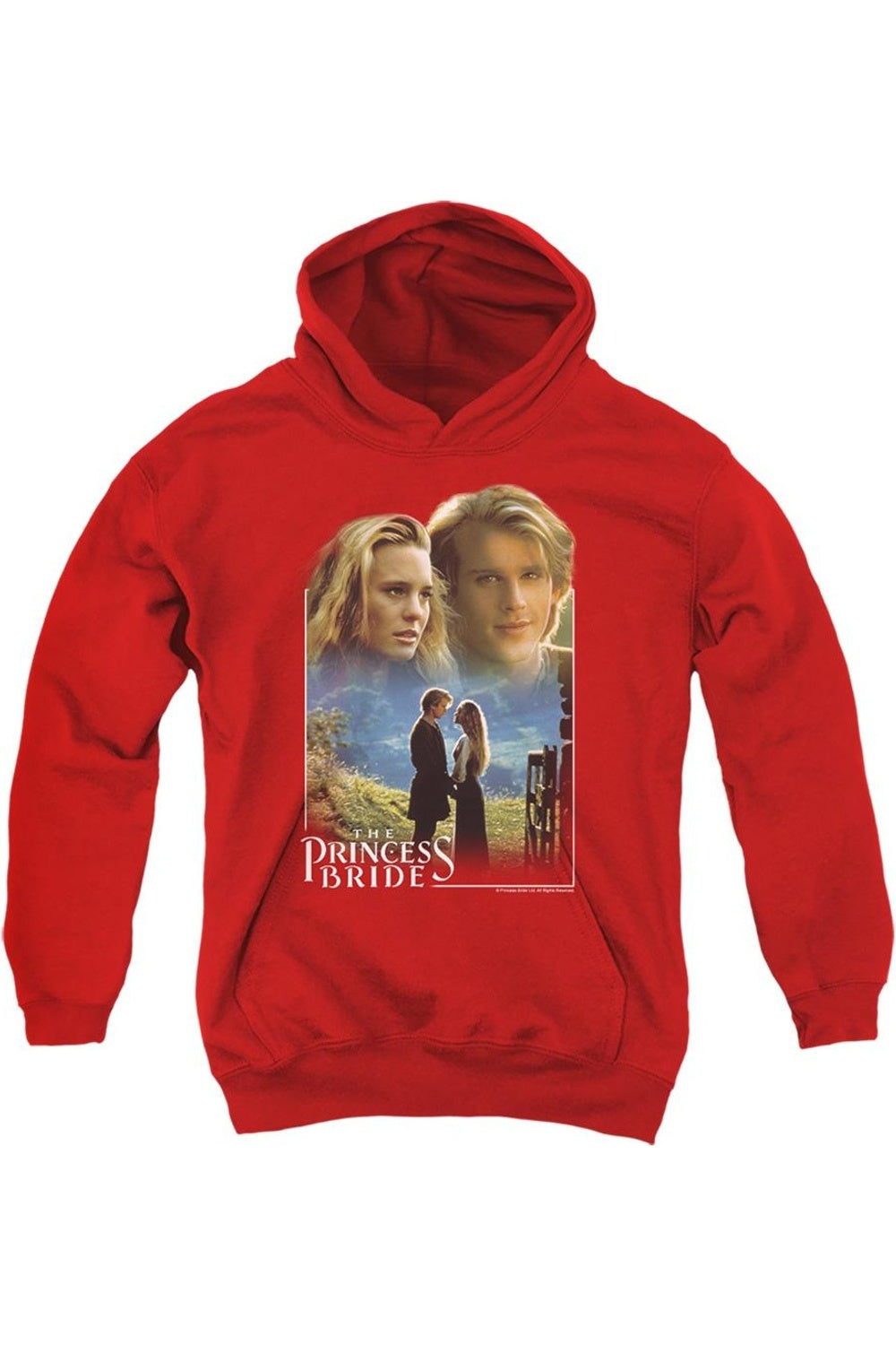 

Толстовка с капюшоном для подростков "Принцесса-невеста" Баттеркап и Уэстли Gildan, красный