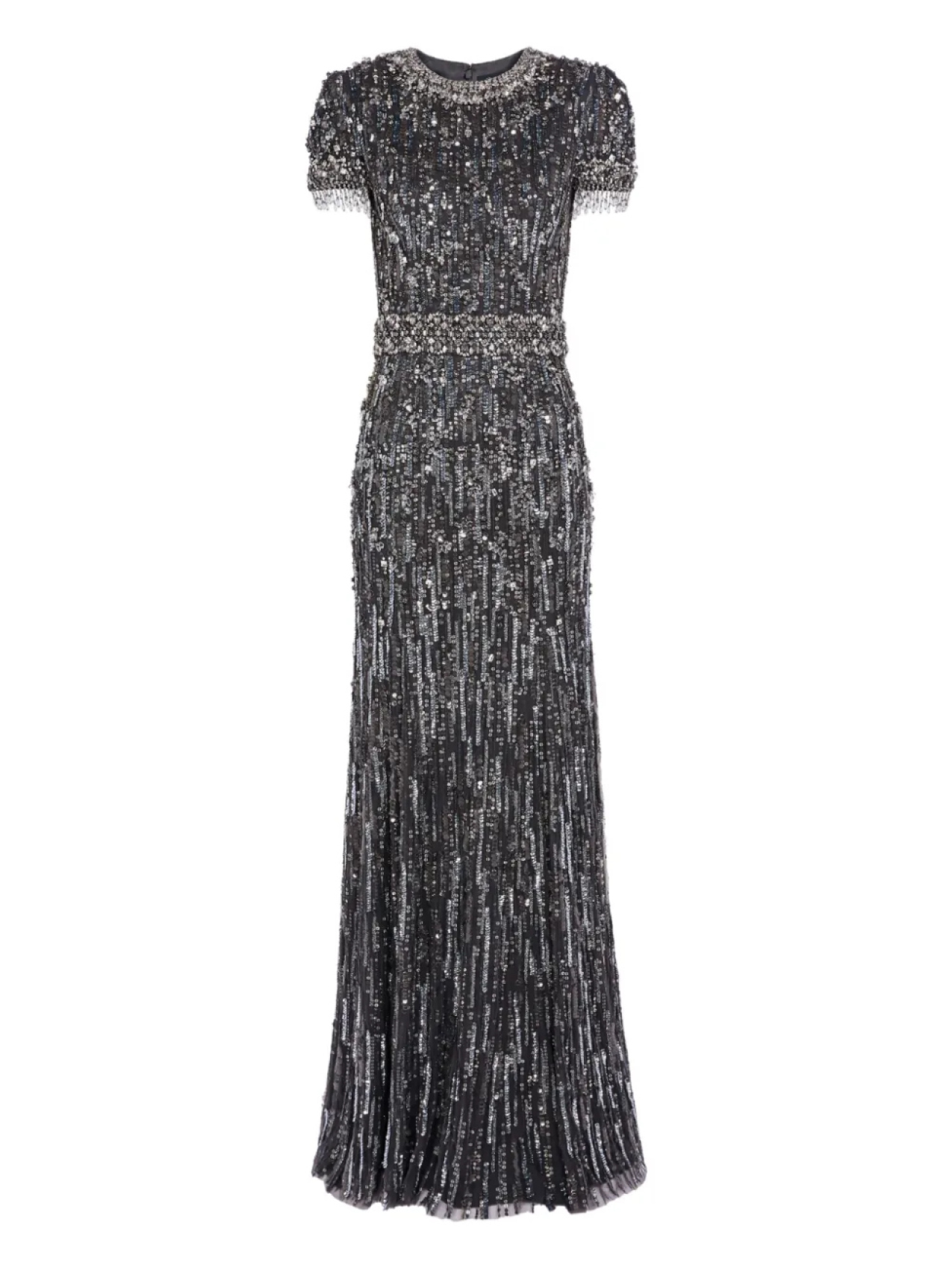

Платье макси Рокси Jenny Packham, серый