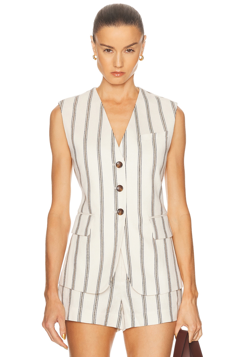 

Жилет Noa A.L.C., Cream Stripe