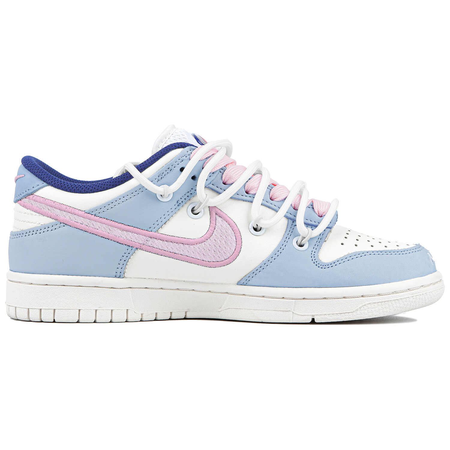 

Кроссовки Nike Dunk Skateboarding Shoes Women's Low-top White/Blue/Pink, белый