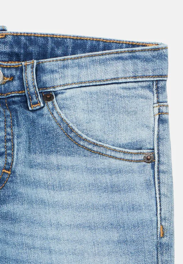 Стильные мужские джинсы унисекс прямого кроя с карманами Dsquared2, Blue Denim — фото 4