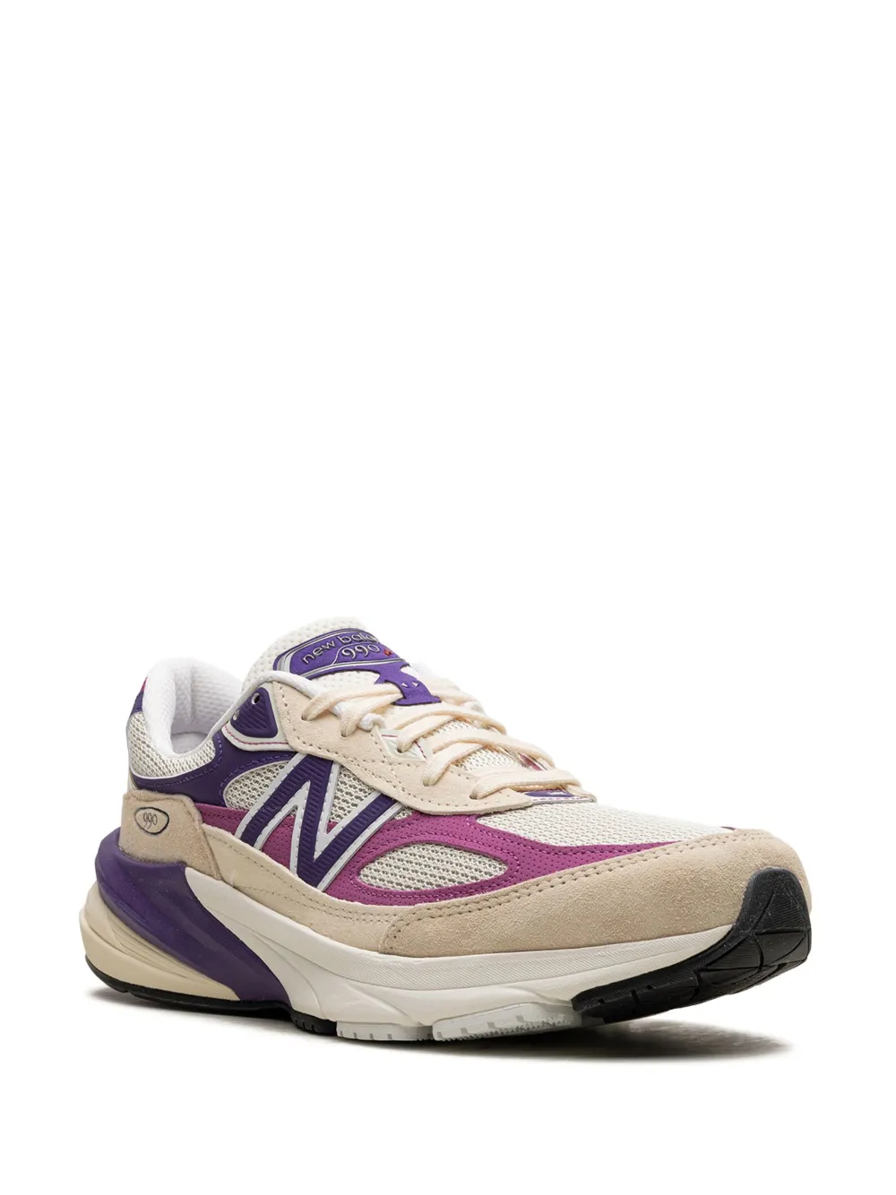 Кроссовки 990v6 «Сделано в США — макадамия-пурпурный» NEW BALANCE, нейтральный — фото 2