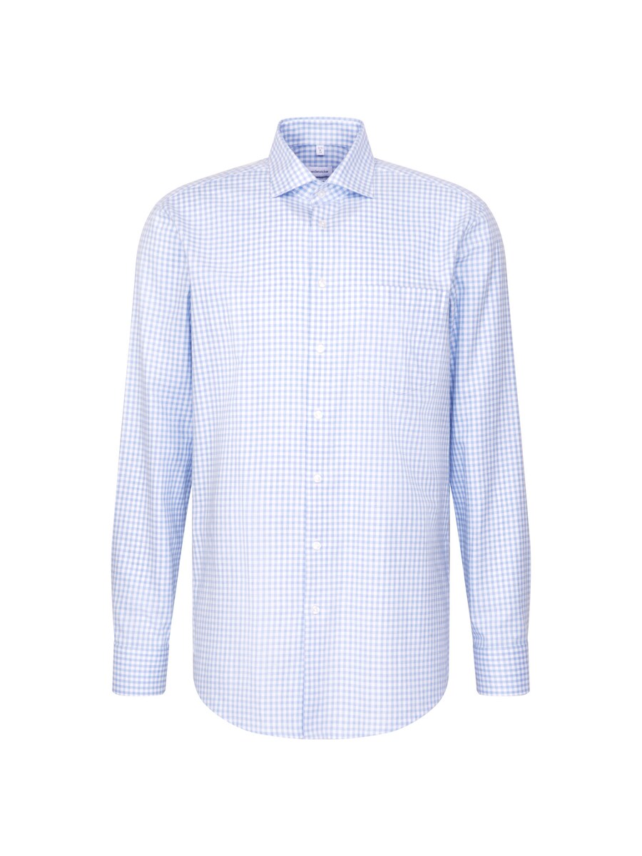 

Рубашка на пуговицах классического кроя SEIDENSTICKER, светло-голубой