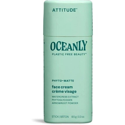 

ATTITUDE Oceanly Крем-стик для лица, проверенный EWG, растительные и минеральные ингредиенты, веганские продукты для ухода за кожей, ФИТОМАТОВЫЙ, без запаха, 8,5 грамм
