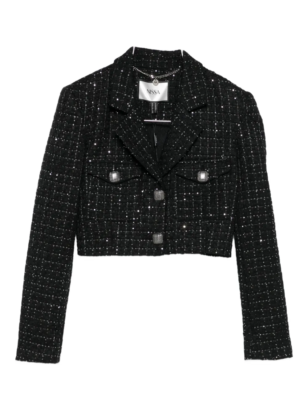 

Жакет с пайетками NISSA, черный