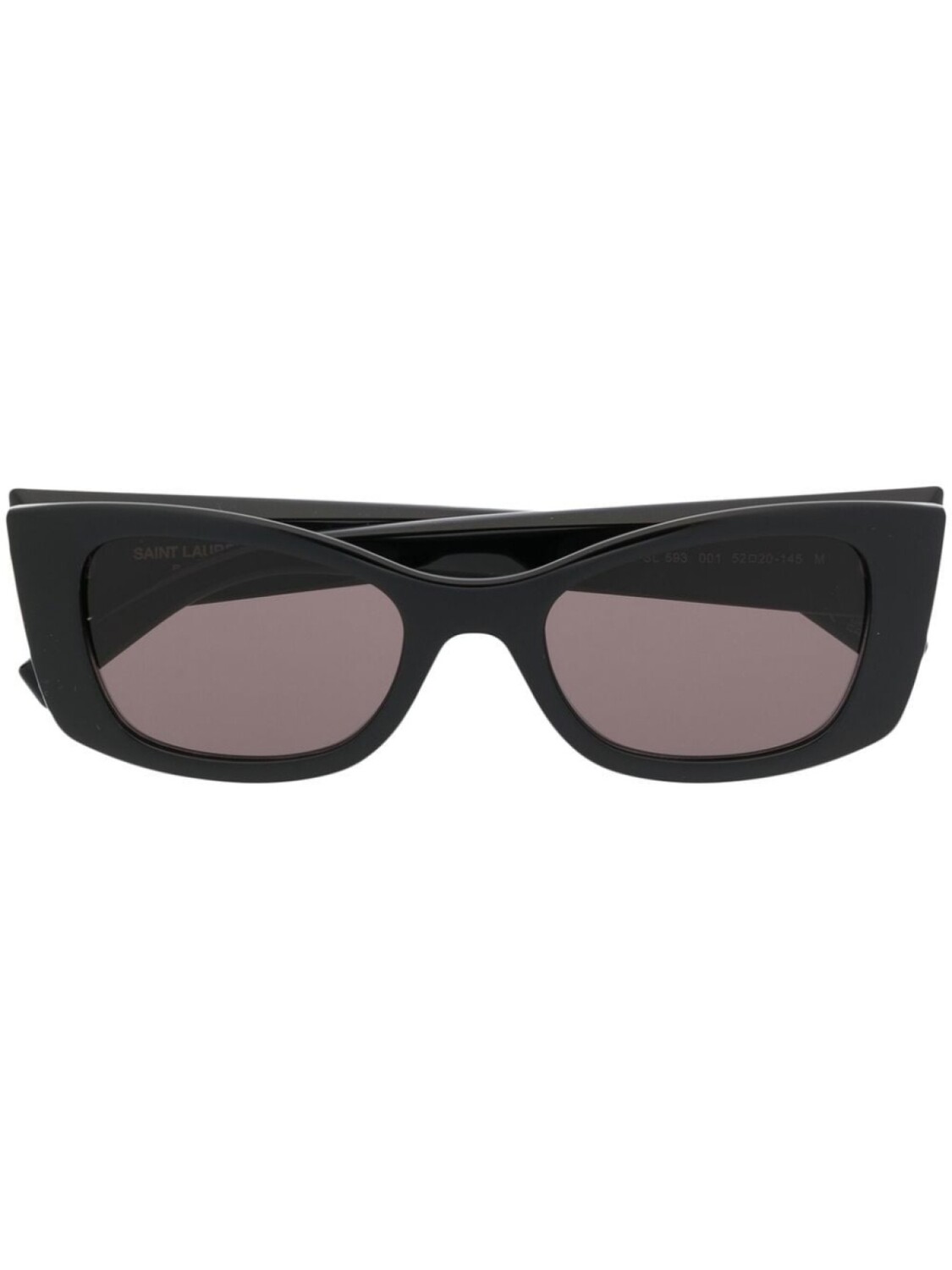

Saint Laurent Eyewear солнцезащитные очки в оправе «кошачий глаз», черный