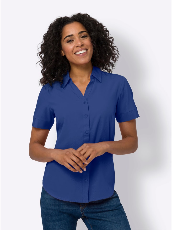 

Блузка Sieh an!, королевский синий