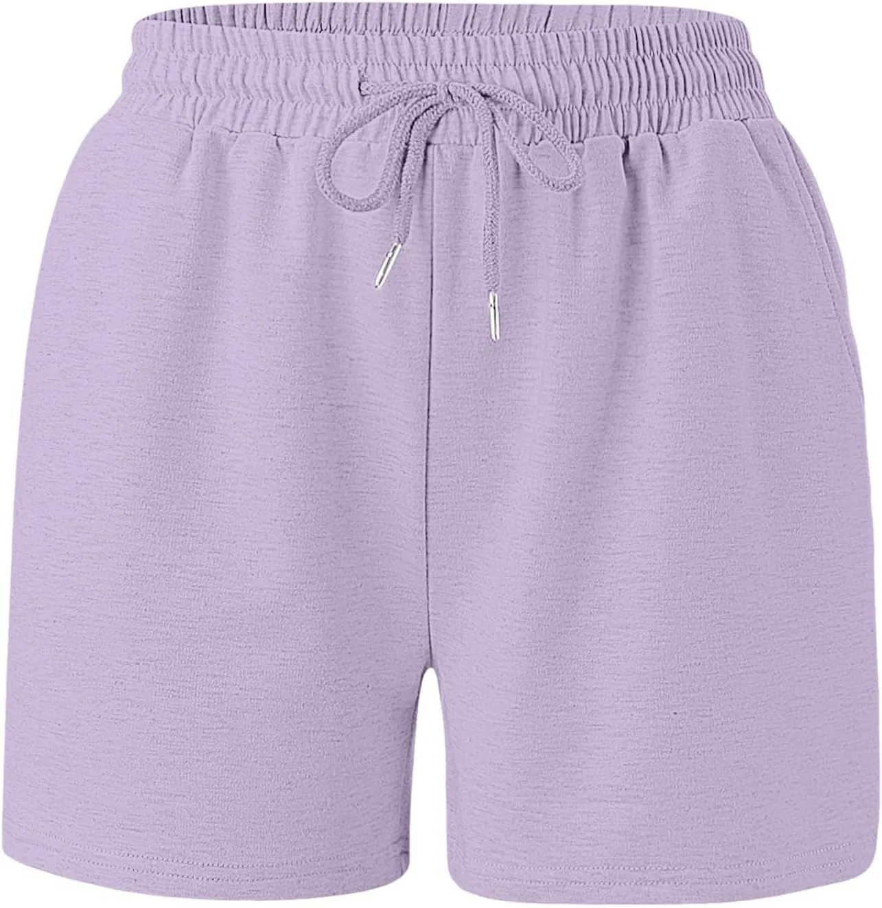 Шорты для активного отдыха женские, высокие, Light Purple — фото 4
