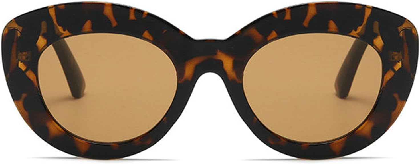 

Солнцезащитные очки "кошачий глаз" большого размера для женщин, милая овальная толстая оправа, круглые солнцезащитные очки в стиле ретро, ​​панк, защита от ультрафиолета UV400 helena, C1