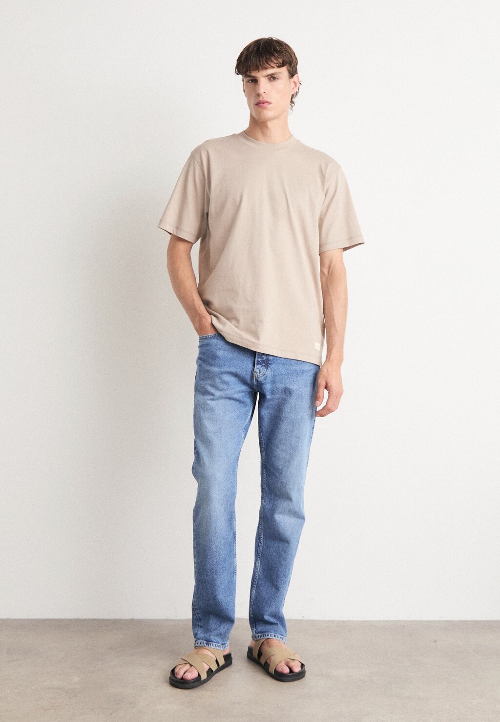 

Прямые джинсы STANDARD Calvin Klein, синий деним
