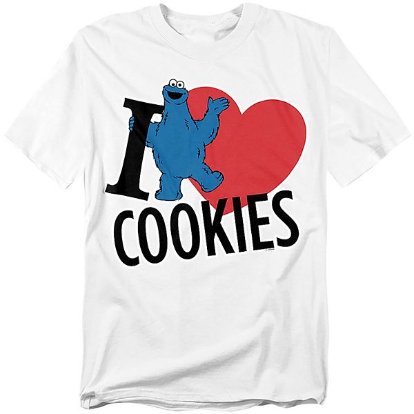 

Футболка Big & Tall с принтом Cookie Monster "I heart cookies" Licensed Character