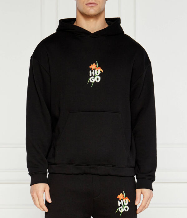 

Свитер диблоссомия Regular fit Hugo, черный