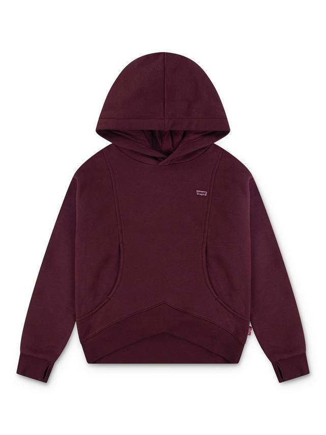 

Детский батвинг худи расслабленного кроя с логотипом из хлопкового микса Levi's, Chocolate Truffle