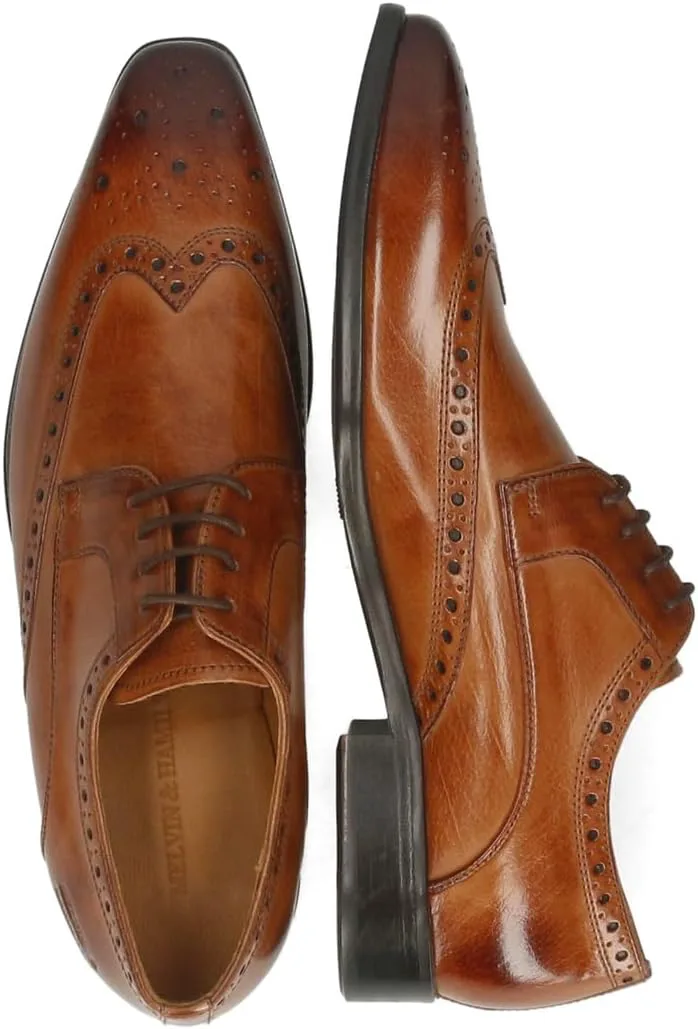 Мужские модные туфли Oxford Melvin & Hamilton, коричневый — фото 2
