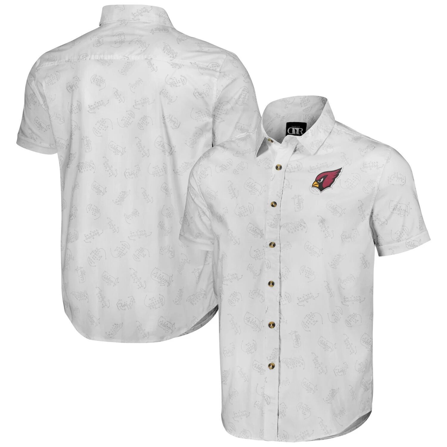 

Мужская коллекция NFL x Darius Rucker от Fanatics White Arizona Cardinals тканая рубашка с короткими рукавами на пуговицах