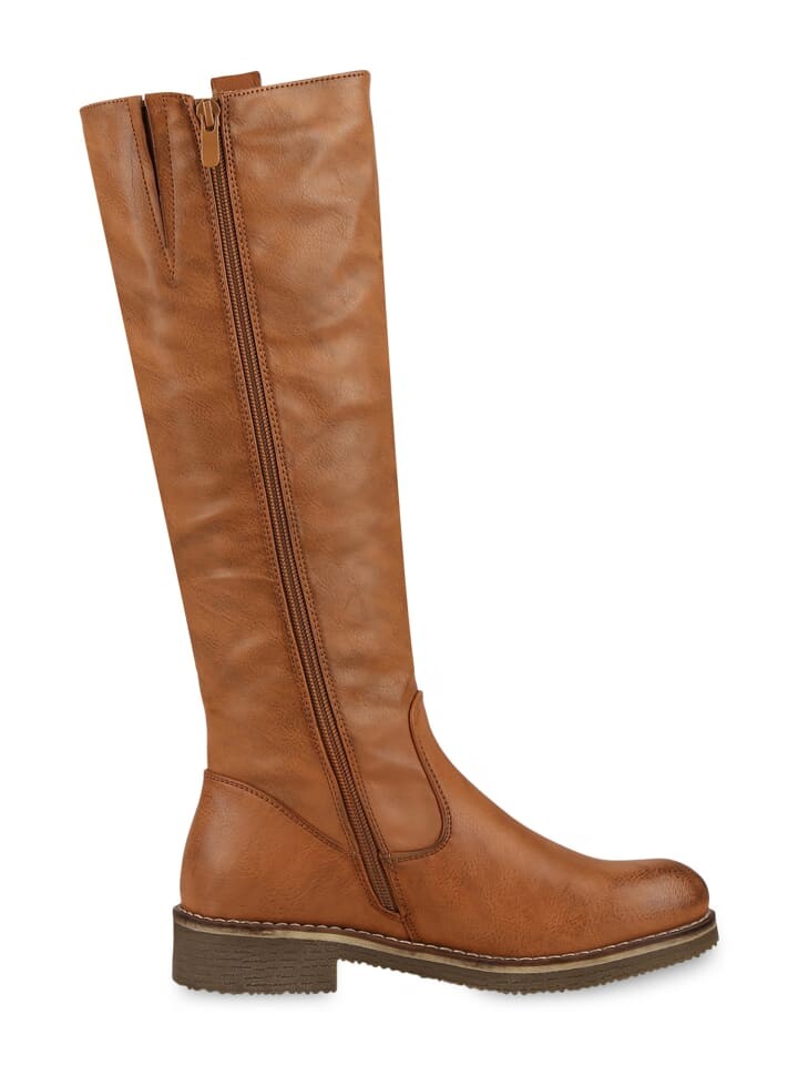 Сапоги VAN HILL Klassische Stiefel Angela, светло-коричневый — фото 3