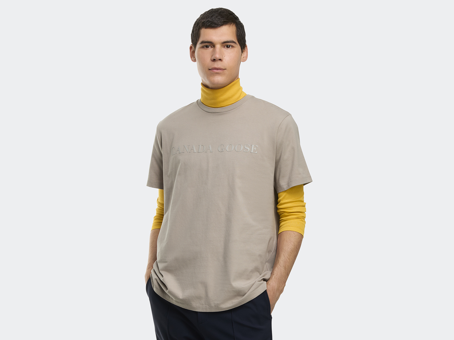 

Футболка Canada Goose Emersen Embossed Crewneck T-Shirt, Limestone
