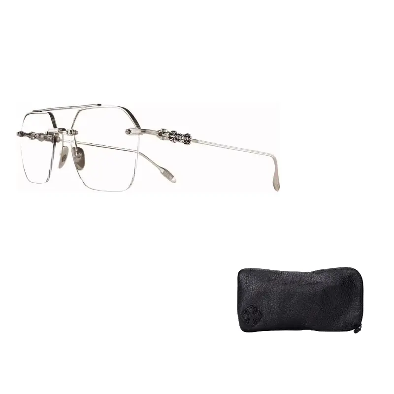 

Chrome Hearts Авиаторские очки унисекс разноцветные, Silver Brushed Silver