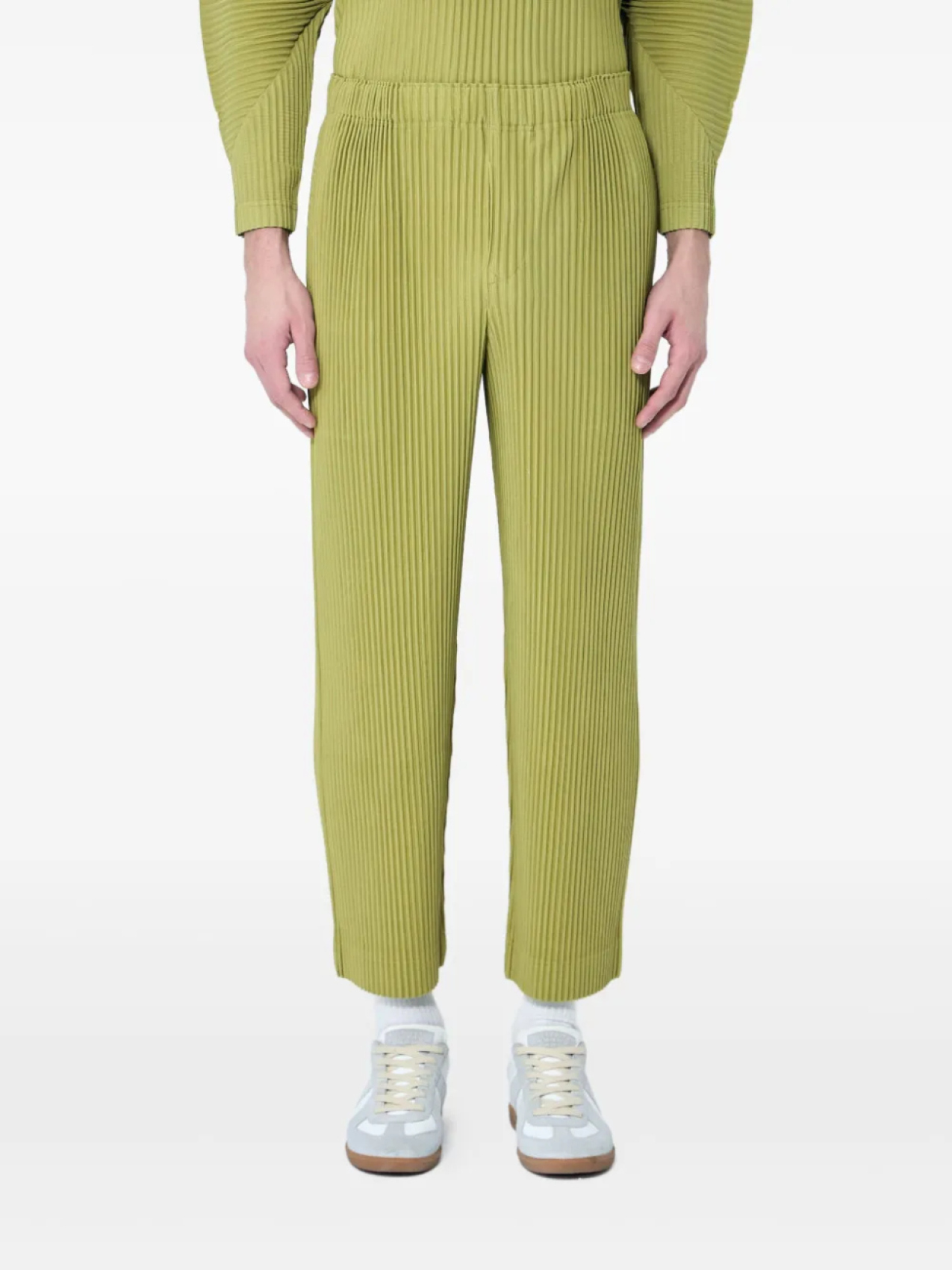 

Зауженные брюки с плиссированным эффектом Homme Plissé Issey Miyake, зеленый