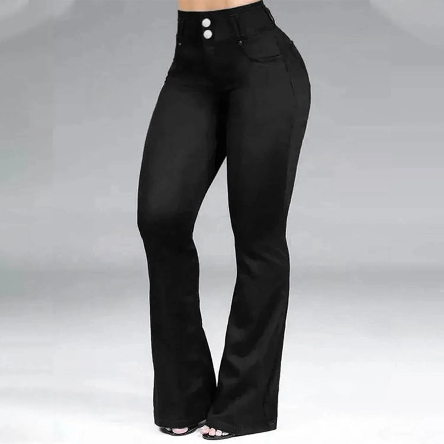 Джинсы стрейч Regular Fit, Black — фото 2