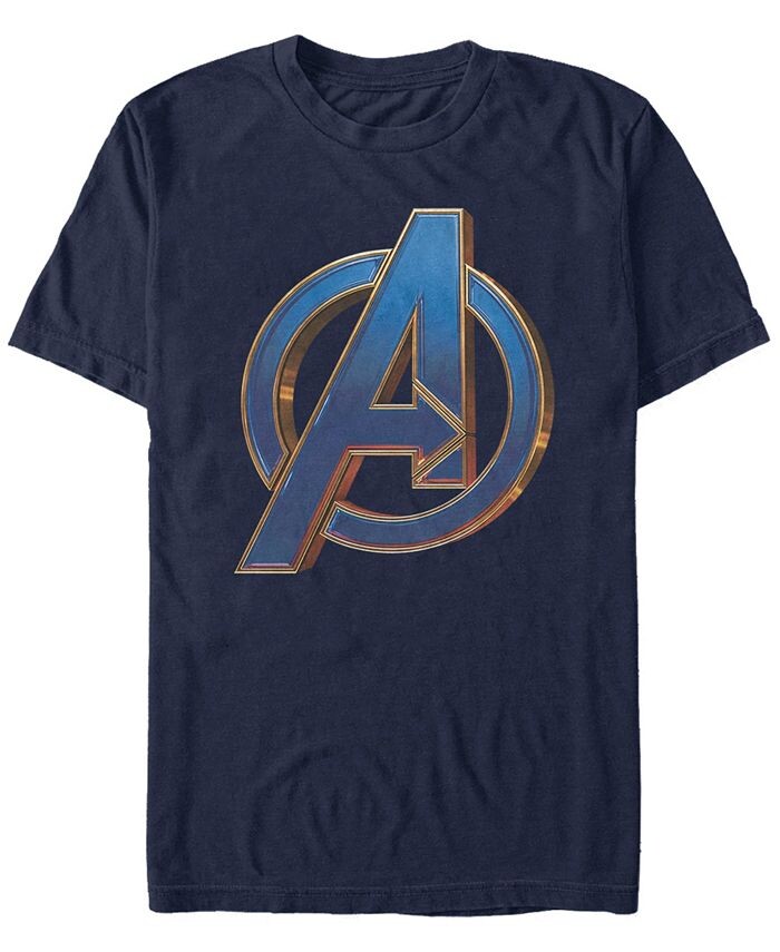 

Мужская футболка с короткими рукавами и ярким синим логотипом Marvel Avengers Avengers Fifth Sun, синий