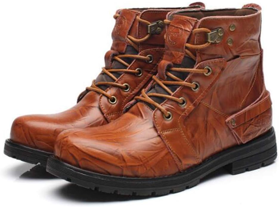 

Мужские туфли, походные внедорожные боевые ботинки, модные тактические ботинки на шнуровке, коричневые A-44/UK 9.5/US 10 Jlfzc