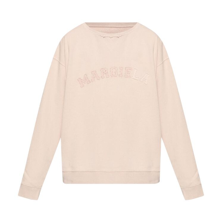 

Толстовка Maison Margiela Logo Sweatshirt Buff, розовый