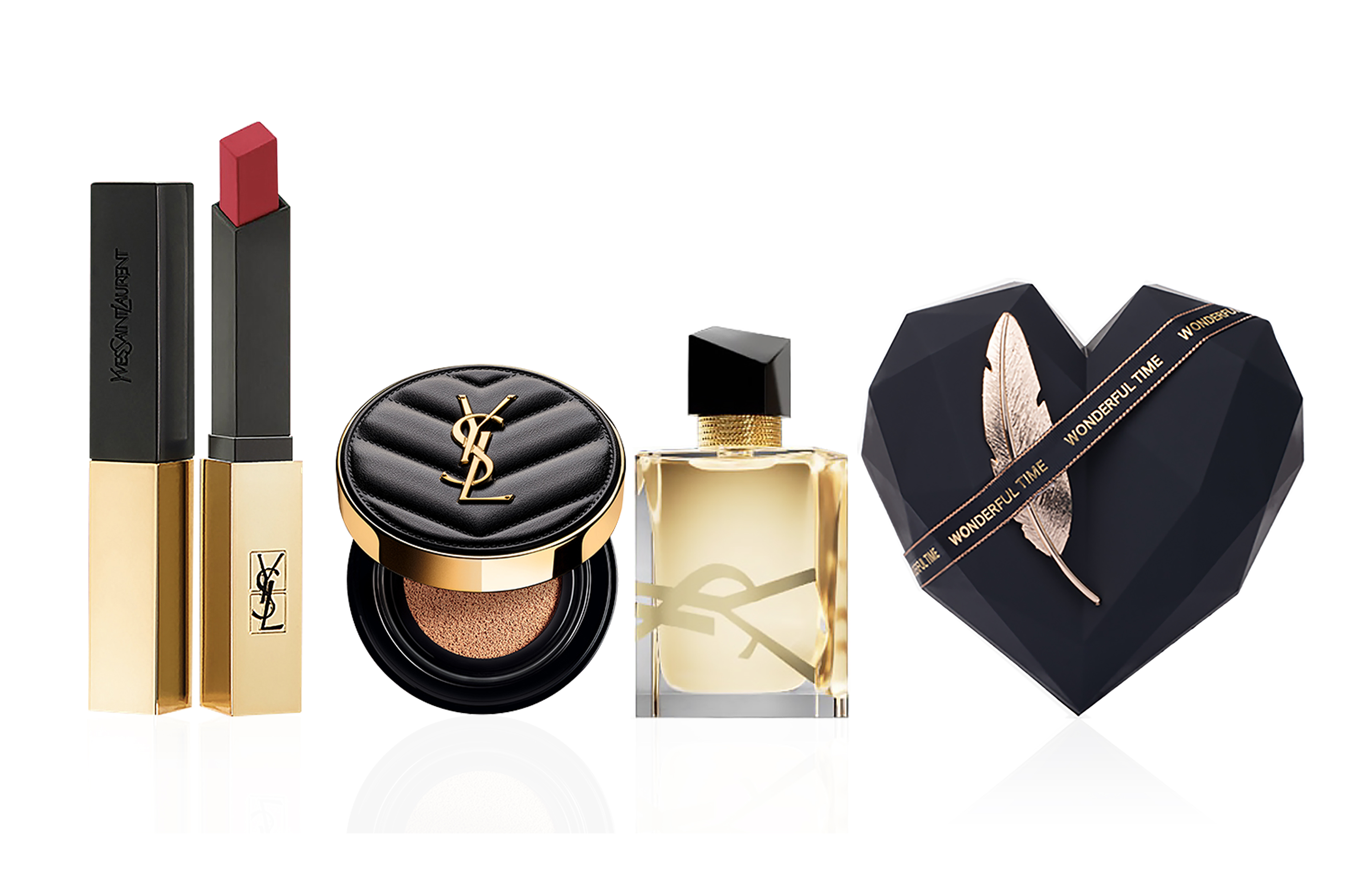 

Набор косметики для лица Luxury Pet Foundation Box с велюровым сатиновым матовым покрытием без эффекта переноса SAINT LAURENT