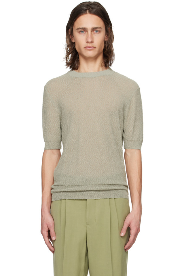 

Полупрозрачная футболка Ami Paris, мультиколор