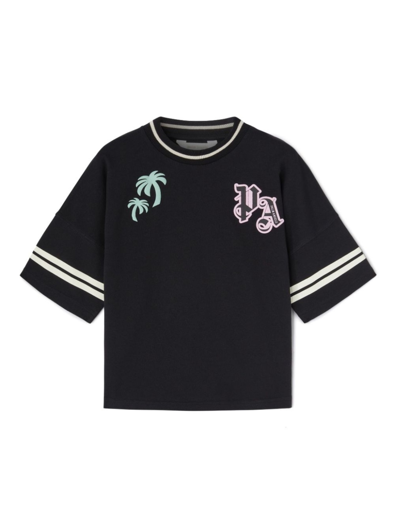 

Palm Angels Kids футболка с принтом, черный