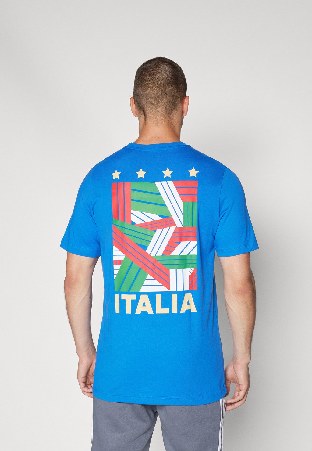 

Футболка с принтом Italy Fan Graphic adidas Performance, синяя